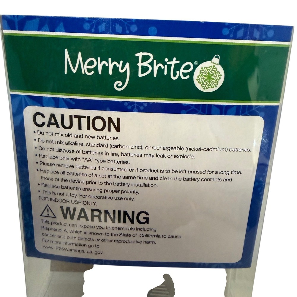 Merry Brite 20 Count Battery Operated LED Light Set Indoor Use 8ft - Picture 4 of 6